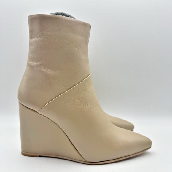 Seychelles Womens Only Girl Wedge Ankle Boots US 6 Tan Leather NIB - Picture 4 of 13